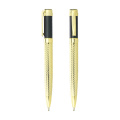 Valinpen China Поставщик оптом бесплатный чернила роскошная металлическая ручка с золотистыми цветами с индивидуальным логотипом